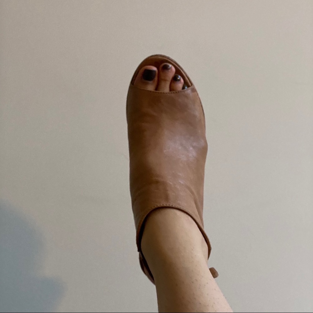 Mimosa Tan Leather Mules - Picture 3 of 10